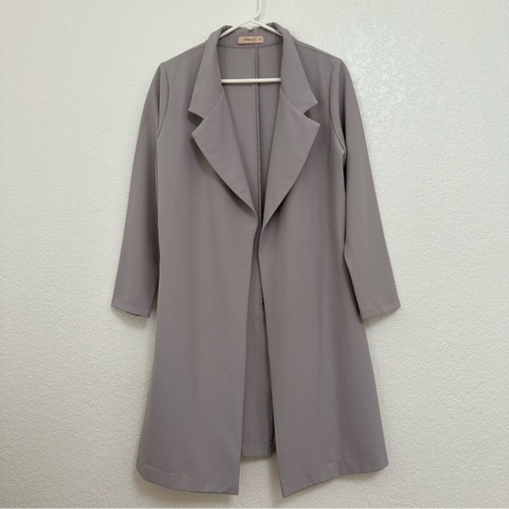 Women's Lilac Gray Trench Coat